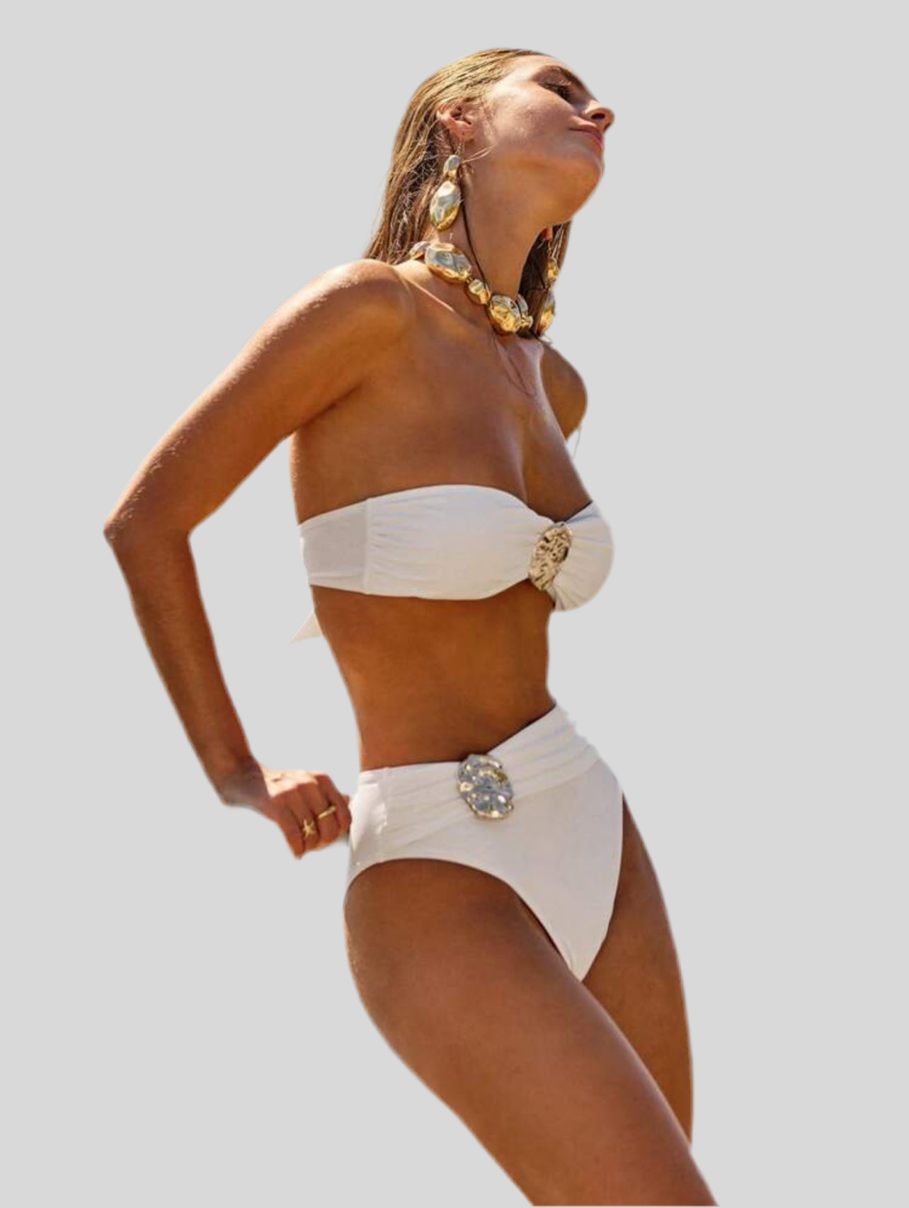 BIKINI BANDEAU CON BRAGA ALTA 4 CLRS