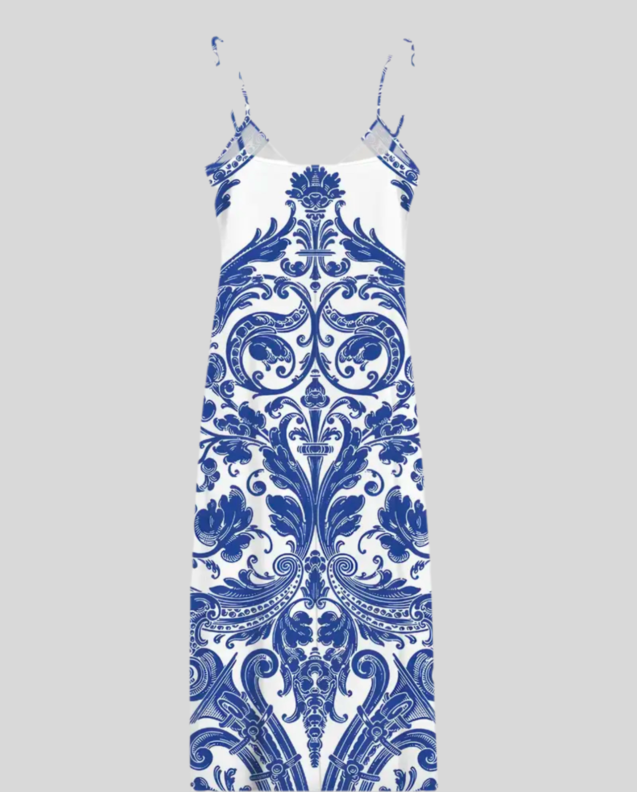 VESTIDO ESTAMPADO LARGO DE LYCRA