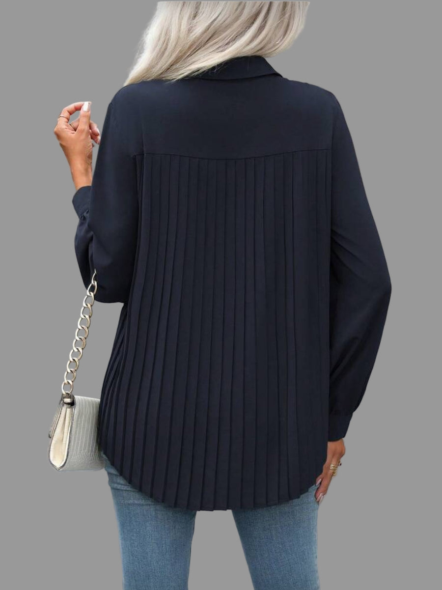 CAMISA AMPLIA CON TRASERO PLISADO 8 CLRS