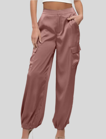 PANTALÓN CARGO SATÉN 7 CLRS
