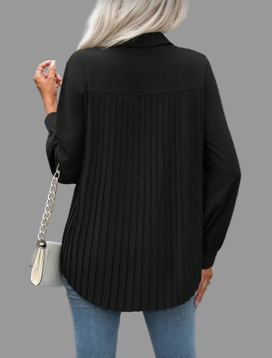 CAMISA AMPLIA CON TRASERO PLISADO 8 CLRS