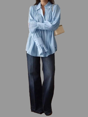 CAMISA CON CANESÚ Y PUÑOS 2 CLRS