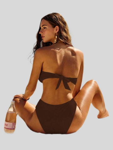 BIKINI BANDEAU CON BRAGA ALTA 4 CLRS