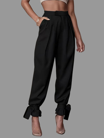 PANTALONES AMPLIOS CON LAZO TOBILLO 3 CLRS