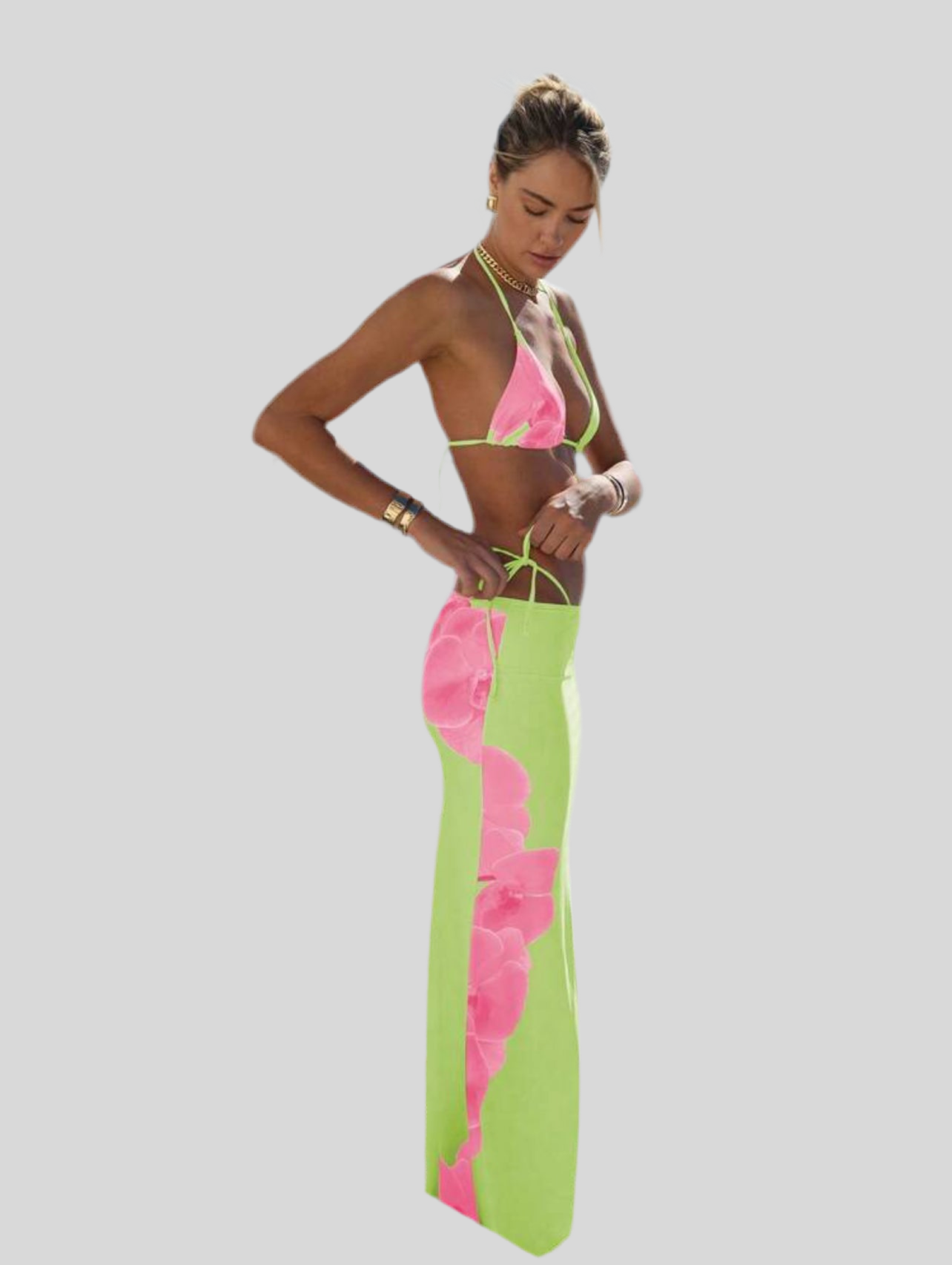 CONJUNTO DE BIKINI Y FALDA LYCRA 5 CLRS