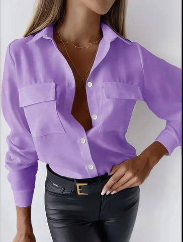 CAMISA CON BOLSILLOS SOLAPA 6 CLRS