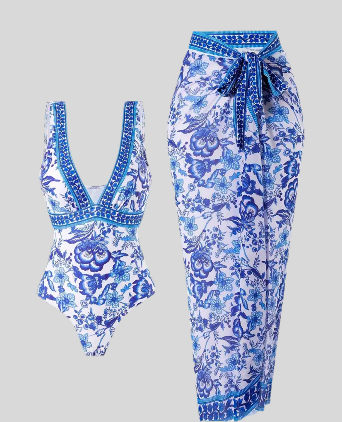 SWIMSUIT WITH MATCHING SARONG