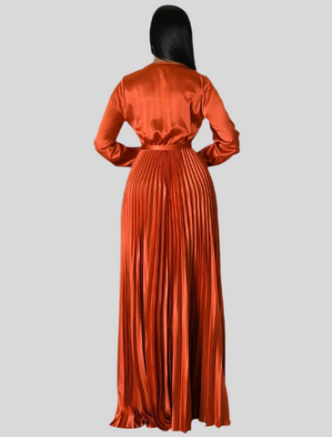 VESTIDO CRUZADO PLISADO 8 CLRS