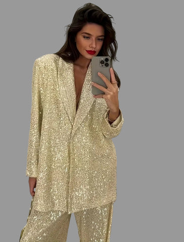 CONJUNTO DE PANTALÓN OVRSIZED LENTEJUELAS 5 CLRS