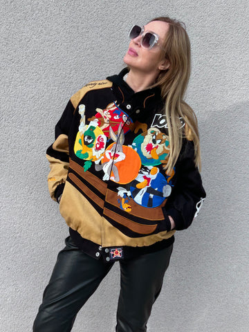 LIMITED EDITION embroidered biker style jacket