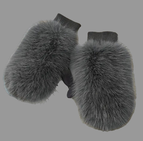 MANOPLAS DE PELO ECO Y PUNTO