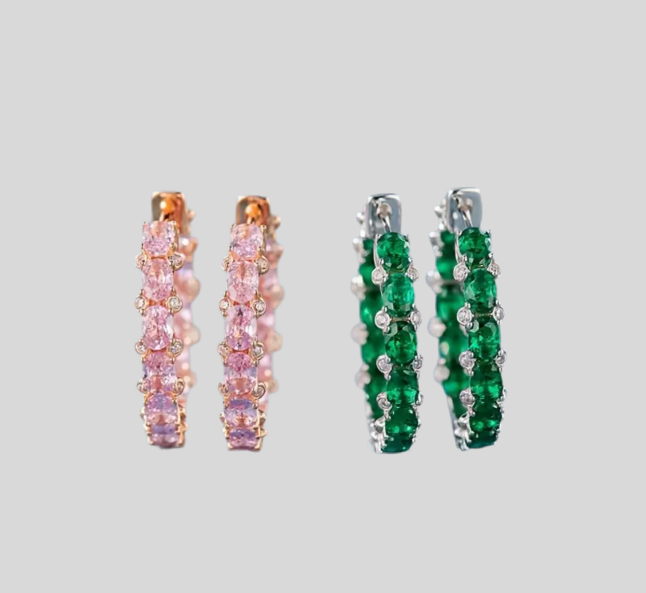 PENDIENTES PEQUEÑO ARO PIEDRAS