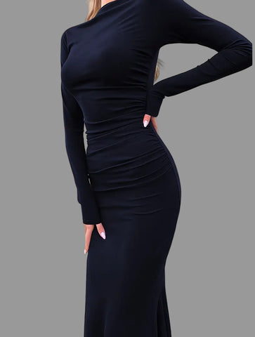 VESTIDO LARGO DE LYCRA SIRENA 6 CLRS