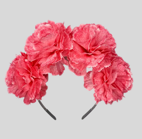 DIADEMA TOCADO DE FLORES GRANDE 9 CLRS