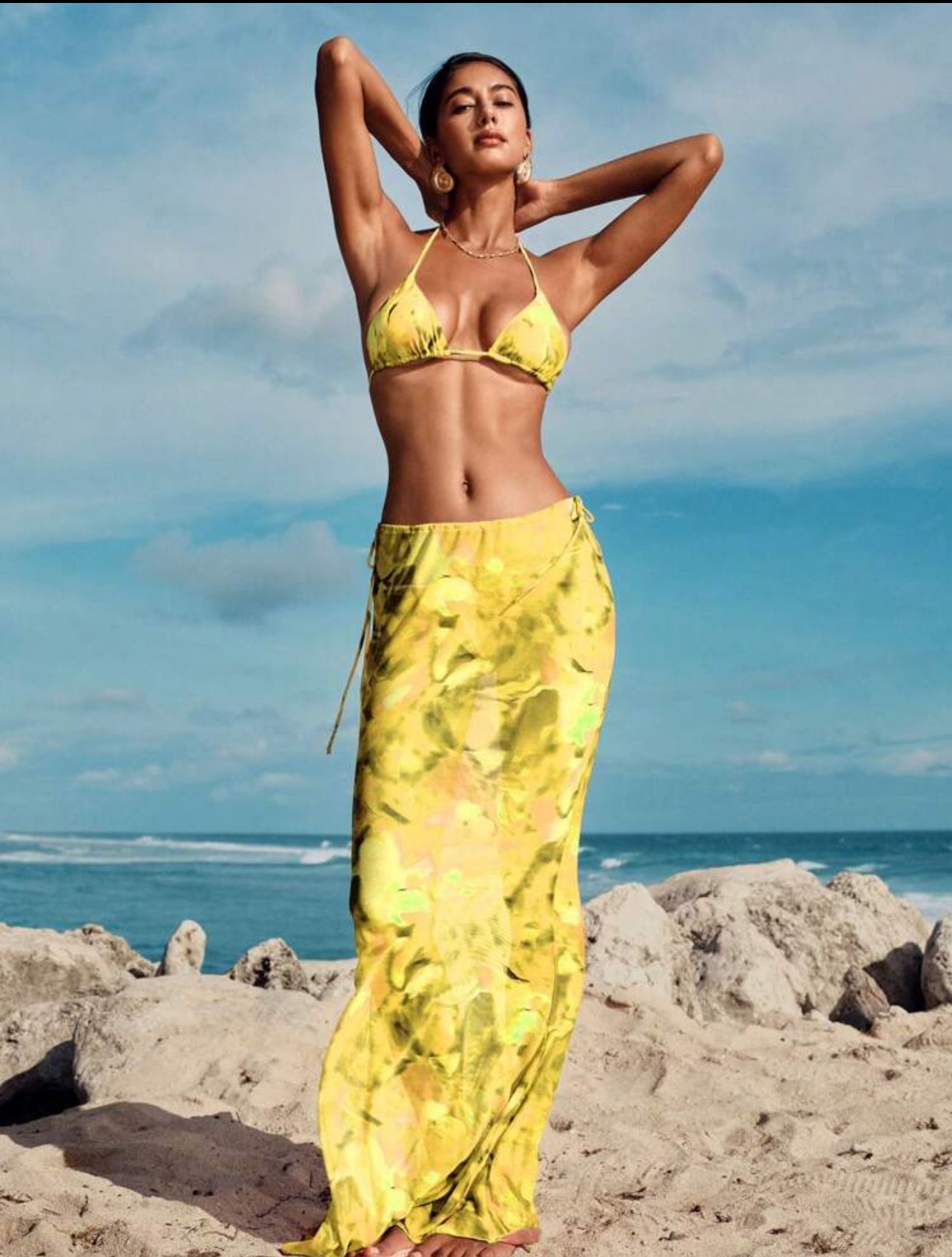 CONJUNTO DE FALDA Y TOP VERANO PLAYA