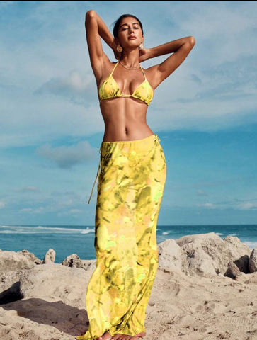 CONJUNTO DE FALDA Y TOP VERANO PLAYA