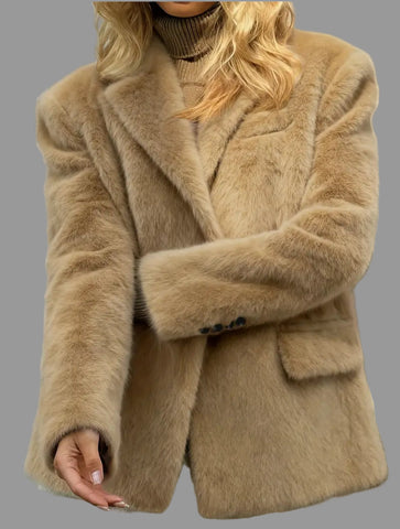 BLAZER DE PELUCHE CON BOLSILLOS 1 CLRS