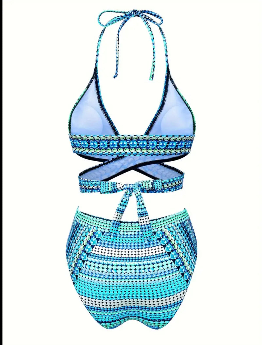 BIKINI CON PAREO MULTICOLOR 2 CLRS