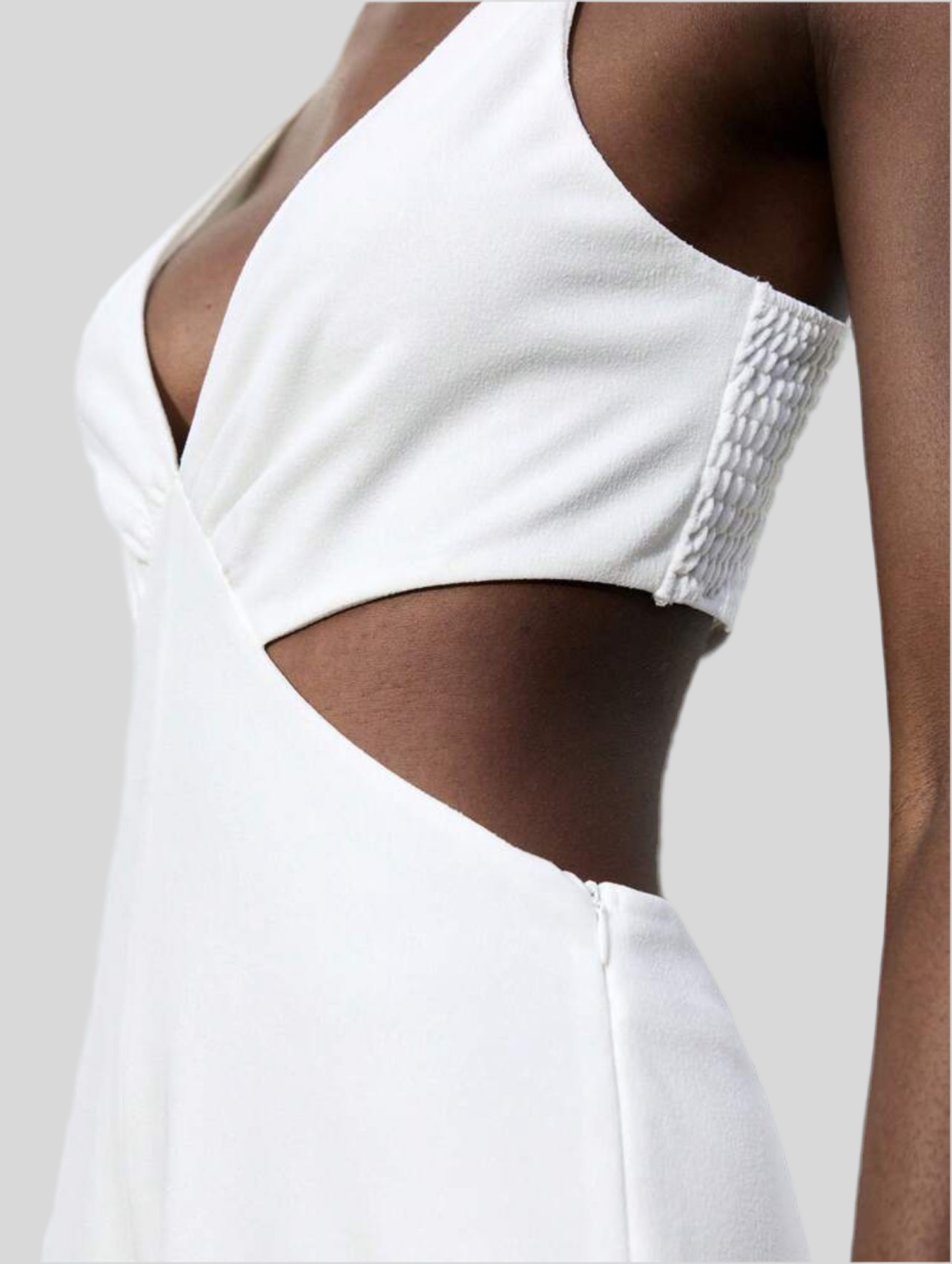 MONO CRUZADO CUTOUT BLANCO