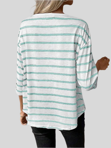 CAMISETA RAYAS M/L AMPLIA 6 CLRS