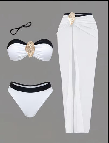 BIKINI CON PAREO LARGO 2 CLRS