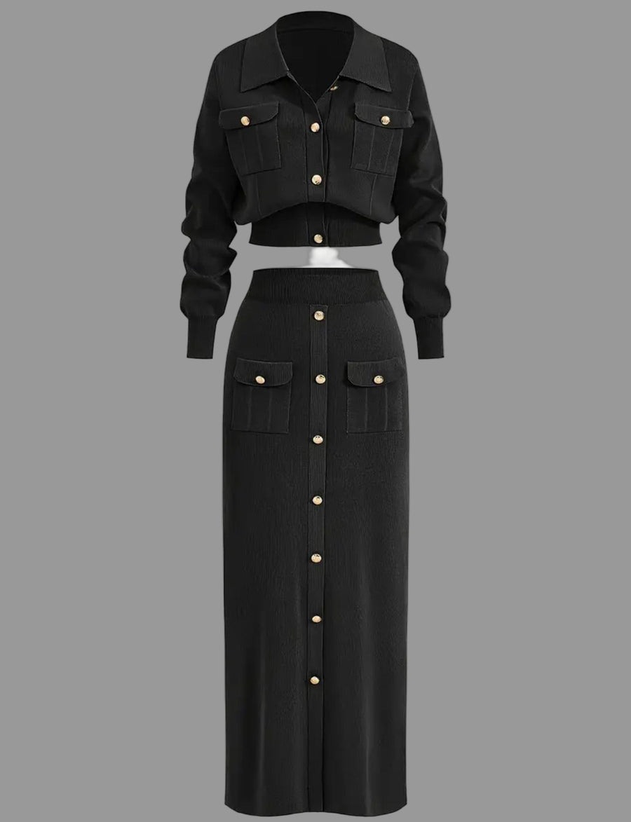 CONJUNTO DE FALDA MIDI DE PUNTO 5 CLRS