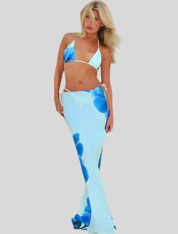 CONJUNTO DE BIKINI Y FALDA NET 6 CLRS