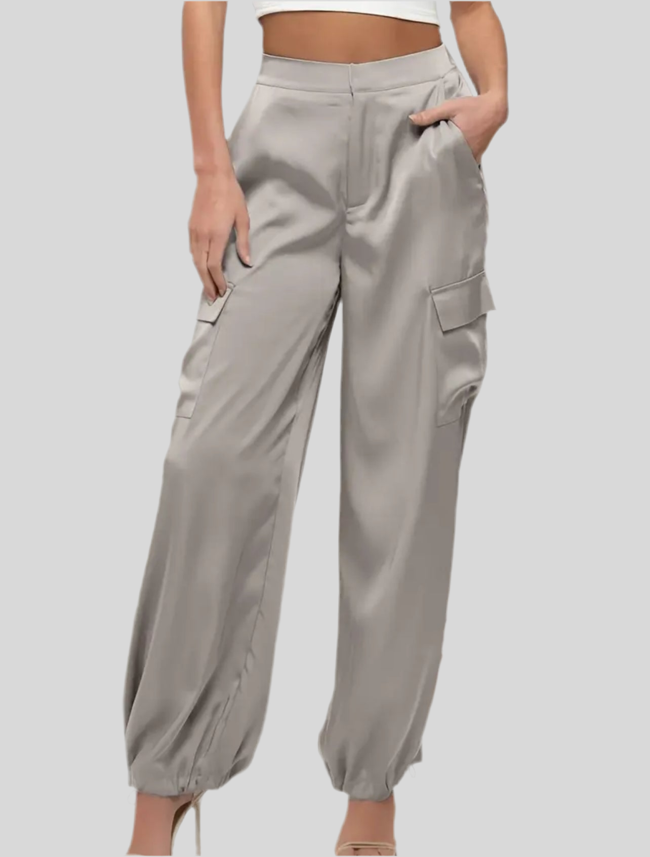 PANTALÓN CARGO SATÉN 7 CLRS