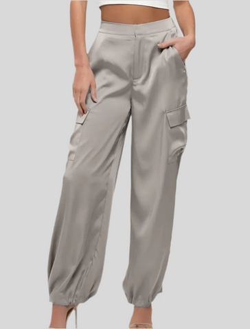 PANTALÓN CARGO SATÉN 7 CLRS