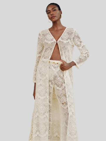CONJUNTO DE LEVITA LARGA Y PANTALÓN