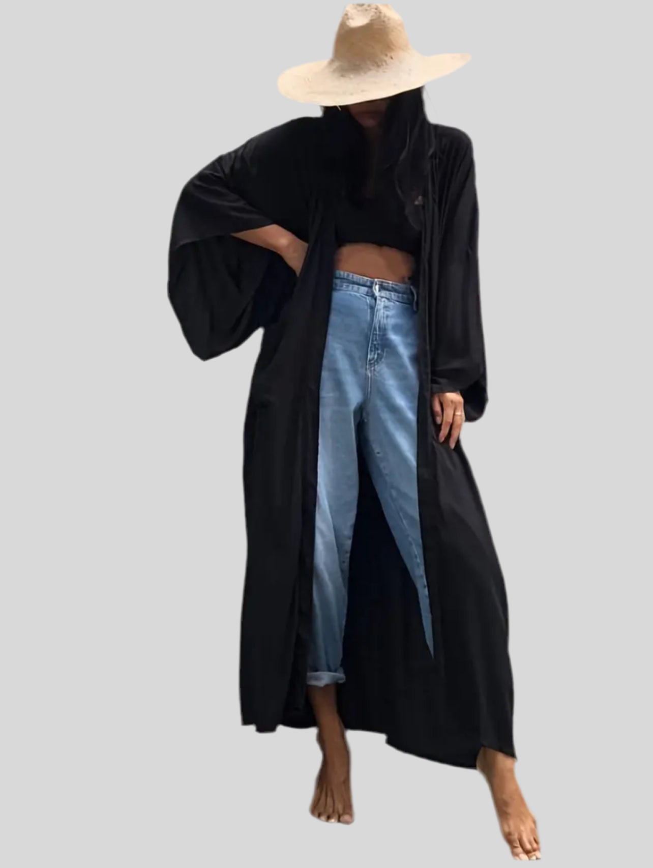 KIMONO LISO CON CINTURÓN 4 CLRS