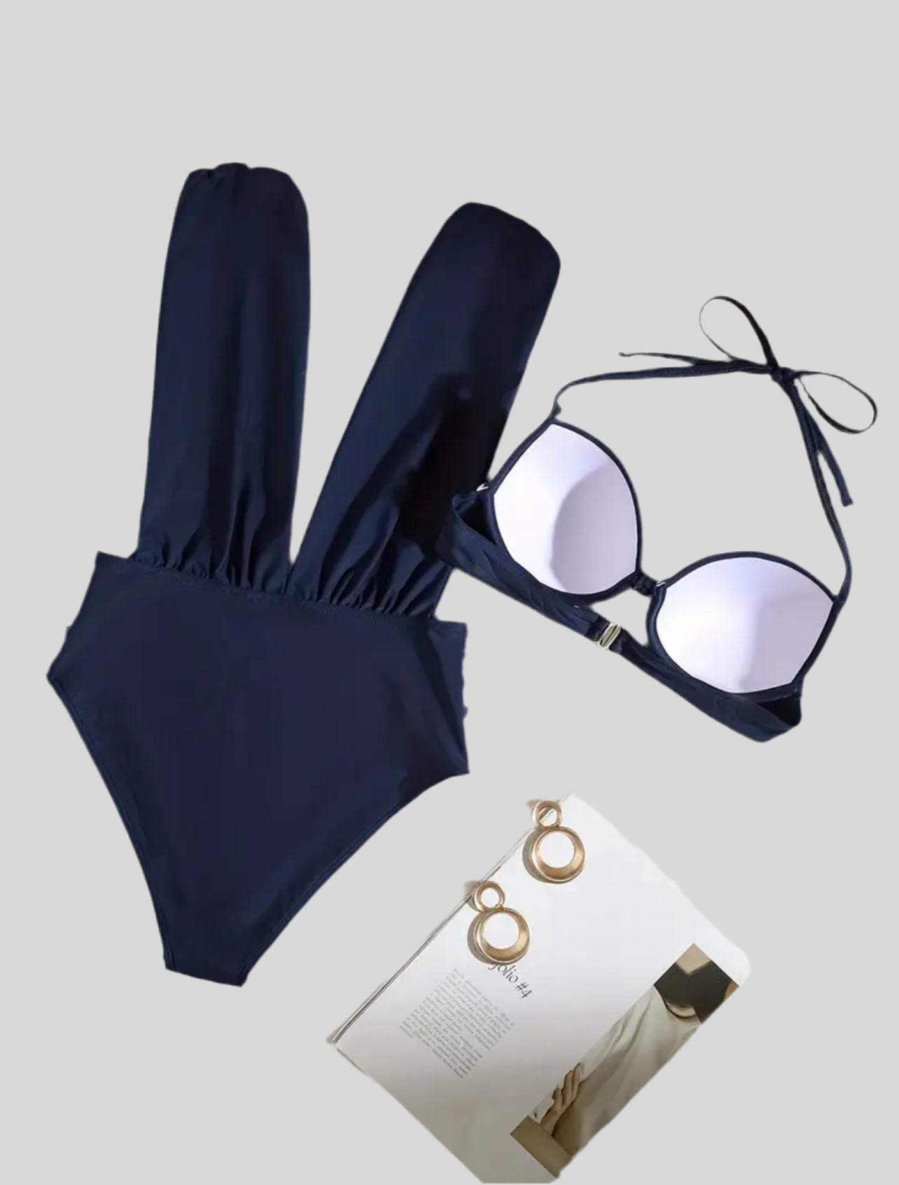 TRAJE DE BAÑO BIKINI ATADO CUELLO