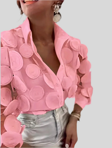 CAMISA DE ORGANZA CÍRCULOS 6 CLRS