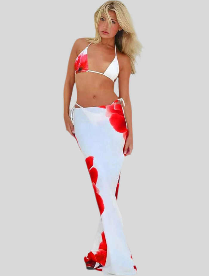 CONJUNTO DE BIKINI Y FALDA NET 6 CLRS