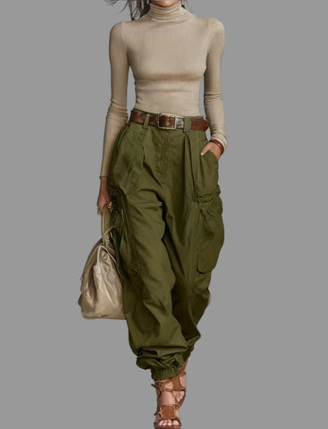 PANTALON CARGO SEMI ARRUGADO 3 CLRS