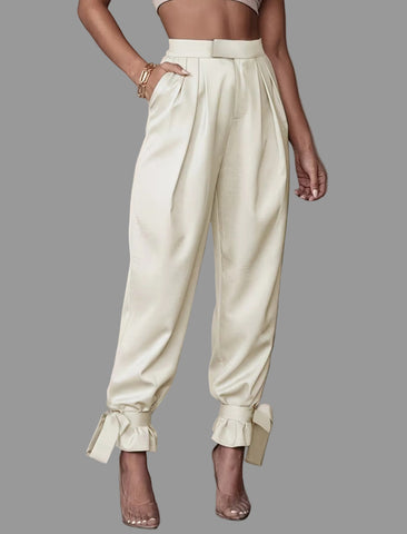 PANTALONES AMPLIOS CON LAZO TOBILLO 3 CLRS