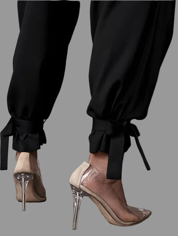 PANTALONES AMPLIOS CON LAZO TOBILLO 3 CLRS