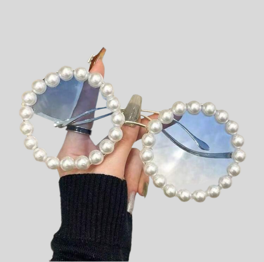 GAFAS SOL CIRCULARES DE PERLAS 7 CLRS