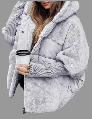 CHAQUETA ACOLCHADA NYLON Y PELUCHE 4 CLRS