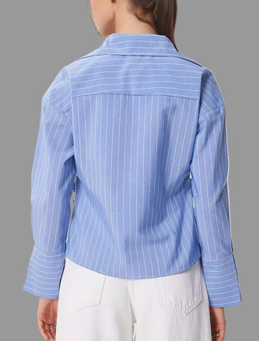 CAMISA CRUZADA CON LAZO