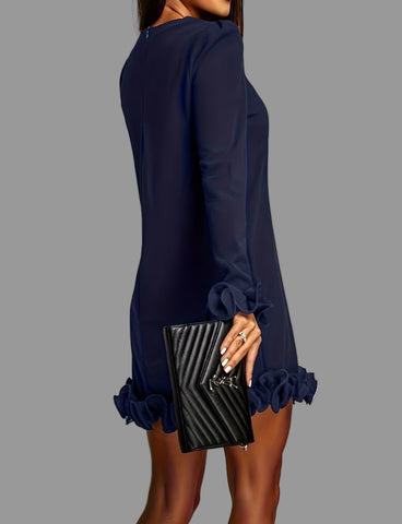 VESTIDO MINI CON VOLANTES 4 CLRS