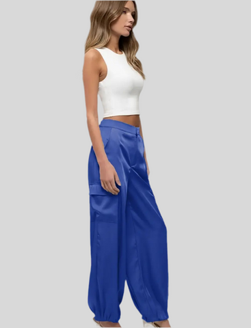 PANTALÓN CARGO SATÉN 7 CLRS