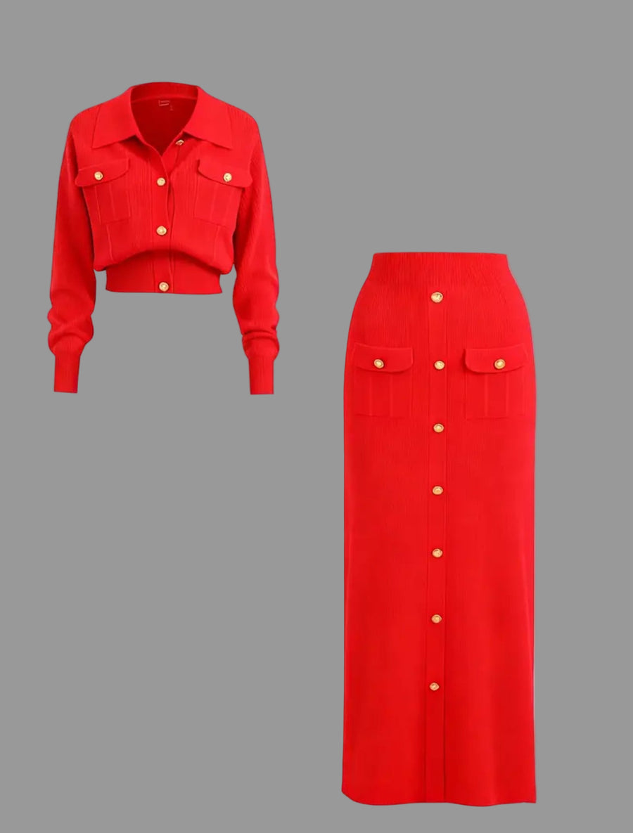 CONJUNTO DE FALDA MIDI DE PUNTO 5 CLRS