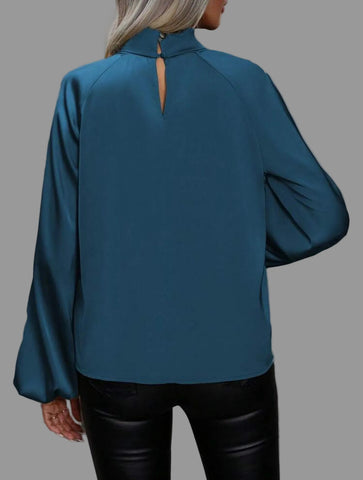 CAMISA DE SATÉN CON NUDO 8 CLRS