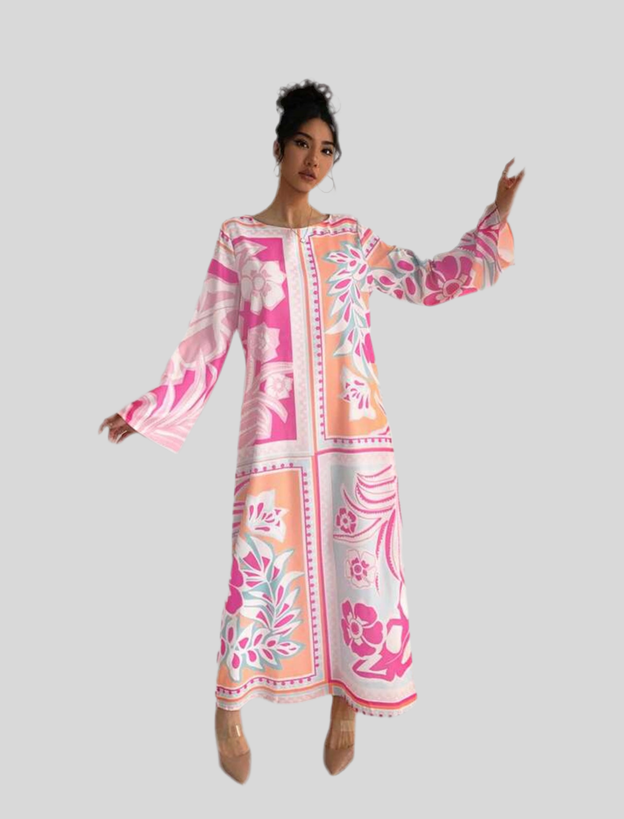 KAFTAN AMPLIO ESTAMPADO 2 CLRS