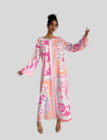 KAFTAN AMPLIO ESTAMPADO 2 CLRS