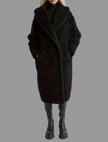 ABRIGO PELUCHE TEDDY BEAR NEGRO