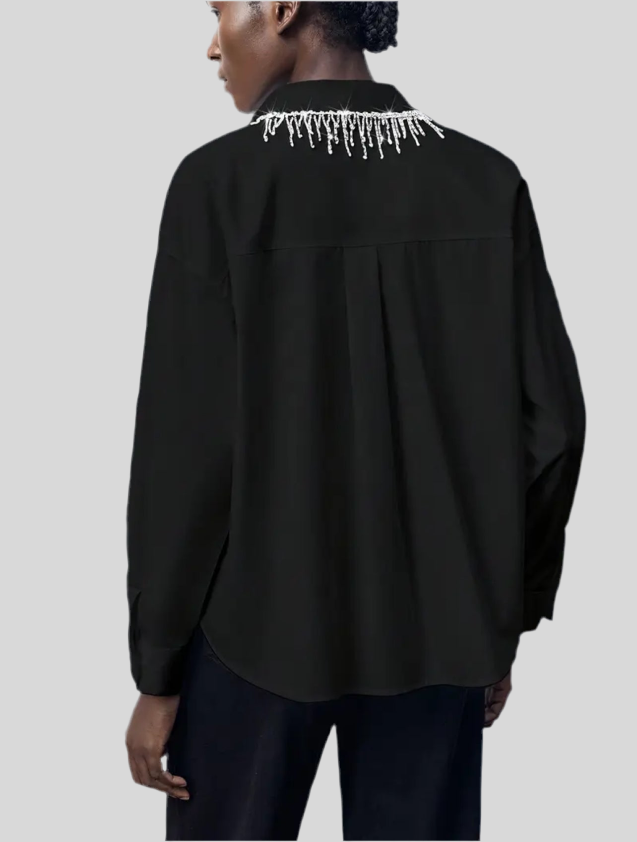 CAMISA CLÁSICA CON CRISTALES 2 CLRS