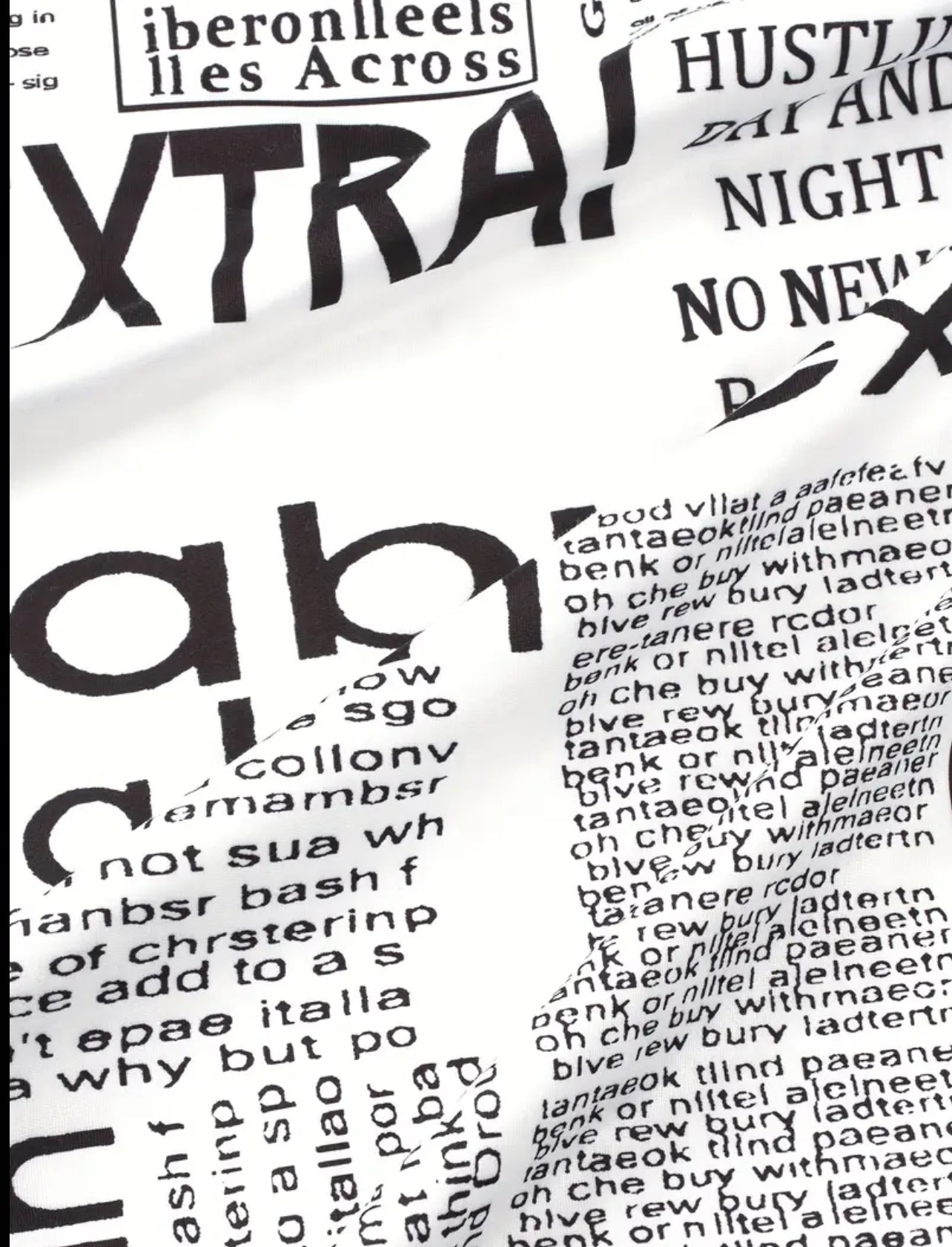 VESTIDO LARGO DE LYCRA NEWSPAPER