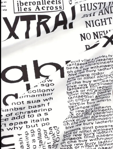 VESTIDO LARGO DE LYCRA NEWSPAPER